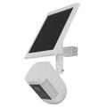 Supporto universale a 3 vie in acciaio inox per telecamera di sorveglianza - Bianco