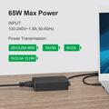 Caricabatterie universale USB-C da 65W per laptop Huawei, HP, Dell, Lenovo - Spina UE