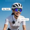 Occhiali intelligenti V06 AI per ciclismo/volo – Nero / verde