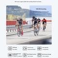 Occhiali intelligenti V06 AI per ciclismo/volo – Bianco / Blu