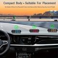 Display HUD GPS per auto V11 con tachimetro, bussola e orologio - Nero