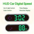 Display HUD GPS per auto V11 con tachimetro, bussola e orologio - Nero