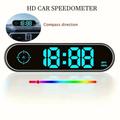 Display HUD GPS per auto V11 con tachimetro, bussola e orologio - Nero