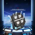 Fari da moto a LED V112 da 65 W – IP67, 12.000 lm, abbagliante/anabbagliante – 2 pezzi – Nero