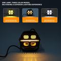 Fari da moto a LED V112 da 65 W – IP67, 12.000 lm, abbagliante/anabbagliante – 2 pezzi – Nero