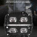 Fari da moto a LED V112 da 65 W – IP67, 12.000 lm, abbagliante/anabbagliante – 2 pezzi – Nero