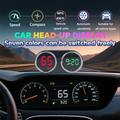 V15 GPS HUD - Display head-up per auto con tachimetro, bussola e orologio - Nero