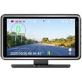 V16 Dash Cam con HUD GPS da 5" con tachimetro, Wi-Fi e localizzazione GPS - Nero
