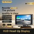 V16 Dash Cam con HUD GPS da 5" con tachimetro, Wi-Fi e localizzazione GPS - Nero