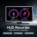 V16 Dash Cam con HUD GPS da 5" con tachimetro, Wi-Fi e localizzazione GPS - Nero