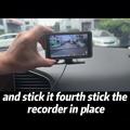 V16 Dash Cam con HUD GPS da 5" con tachimetro, Wi-Fi e localizzazione GPS - Nero