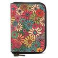 Portacarte magnetico V16 con cerniera - Compatibile con MagSafe - Fiori colorati