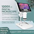 Microscopio digitale portatile V17 con schermo IPS da 5″ - Zoom 5-1000× - Bianco