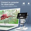 Microscopio digitale portatile V17 con schermo IPS da 5″ - Zoom 5-1000× - Bianco