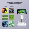 Microscopio digitale portatile V17 con schermo IPS da 5″ - Zoom 5-1000× - Bianco