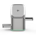 V23 Caricatore MagSafe Qi2 3-in-1 per iPhone, Apple Watch, AirPods - Argento