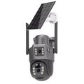 Telecamera di sicurezza PTZ da esterno V380 a energia solare con visione notturna a colori