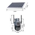 Telecamera di sicurezza PTZ da esterno V380 a energia solare con visione notturna a colori