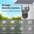 Telecamera di sicurezza PTZ da esterno V380 a energia solare con visione notturna a colori