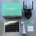 Telecamera di sicurezza PTZ da esterno V380 a energia solare con visione notturna a colori