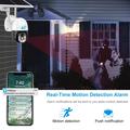 V380 Telecamera di sicurezza PTZ solare 4G da 3MP con rilevamento del movimento PIR