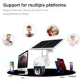 V380 Telecamera di sicurezza PTZ solare 4G da 3MP con rilevamento del movimento PIR