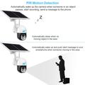 V380 Telecamera di sicurezza PTZ solare 4G da 3MP con rilevamento del movimento PIR