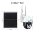 V380 Telecamera di sicurezza PTZ solare 4G da 3MP con rilevamento del movimento PIR