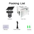 V380 Pro Solar Telecamera di sicurezza PTZ WiFi per esterni con 3 obiettivi e tracciamento delle persone