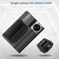 V55: doppia dash cam 4K/1080p con sensore Sony IMX415, Wi-Fi e supercondensatore - Nero