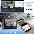 V55: doppia dash cam 4K/1080p con sensore Sony IMX415, Wi-Fi e supercondensatore - Nero