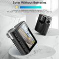 V55: doppia dash cam 4K/1080p con sensore Sony IMX415, Wi-Fi e supercondensatore - Nero