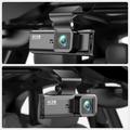 Set doppia dash cam V56 con GPS - Telecamera anteriore 4K e telecamera posteriore 2K - Nero