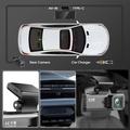 Set doppia dash cam V56 con GPS - Telecamera anteriore 4K e telecamera posteriore 2K - Nero