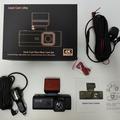 Set doppia dash cam V56 con GPS - Telecamera anteriore 4K e telecamera posteriore 2K - Nero
