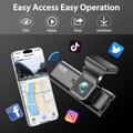 Set doppia dash cam V56 con GPS - Telecamera anteriore 4K e telecamera posteriore 2K - Nero