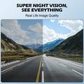 Doppia dash cam V61 4K/1080p - WiFi a 5.8GHz, visione notturna HDR, supercondensatore - Nero