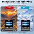 Doppia dash cam V61 4K/1080p - WiFi a 5.8GHz, visione notturna HDR, supercondensatore - Nero