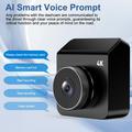 V63 Dual Dash Cam - 4K/1080p, visione notturna HDR, Wi-Fi a 5.8GHz, monitoraggio in sosta - Nero