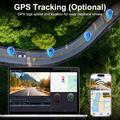 V63 Dual Dash Cam - 4K/1080p, visione notturna HDR, Wi-Fi a 5.8GHz, monitoraggio in sosta - Nero