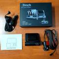 Dash cam GPS V66 a 3 canali - 4K anteriore, abitacolo e posteriore - Nero
