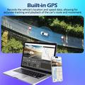 Dash cam GPS V66 a 3 canali - 4K anteriore, abitacolo e posteriore - Nero