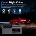 V69: doppia dash cam 4K con visione notturna e monitoraggio in fase di parcheggio