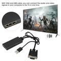 Adattatore da VGA a HDMI con USB per alimentazione e audio - 1080p