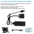 Adattatore da VGA a HDMI con USB per alimentazione e audio - 1080p