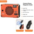 Ventola di raffreddamento magnetica TEC VRIG TT-02 per telefono e fotocamera - Arancione