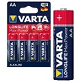 Batteria AA Varta Longlife Max Power 4706110404 - 1.5V - 1x4