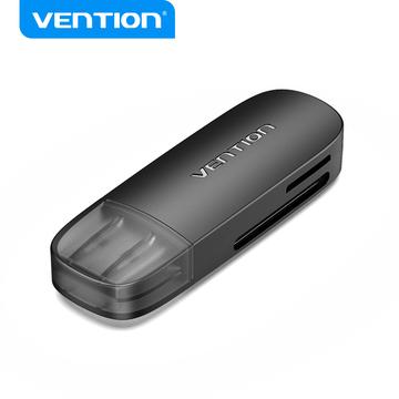 Lettore di schede USB 2.0 2 in 1 Vention - Adattatore esterno per schede di memoria SD e TF