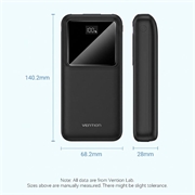 Power bank Vention serie FHL da 20000mAh con display digitale - 22.5W
