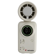 Ventilatore portatile Verbatim Cool \'n\' Go Ice Touch Mini - Bianco argento